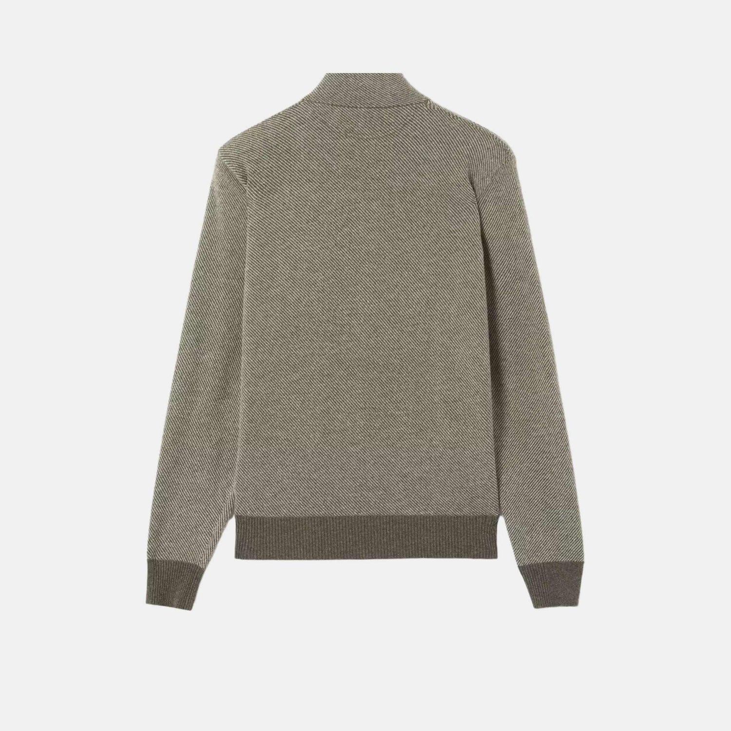 Loro Piana Roadster Mezzocollo Sweater Cashmere, Dark Mauple , Back