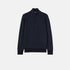 Loro Piana Roadster Mezzocollo Sweater Cashmere, Navy Blue/Night Blue Reserve , Front