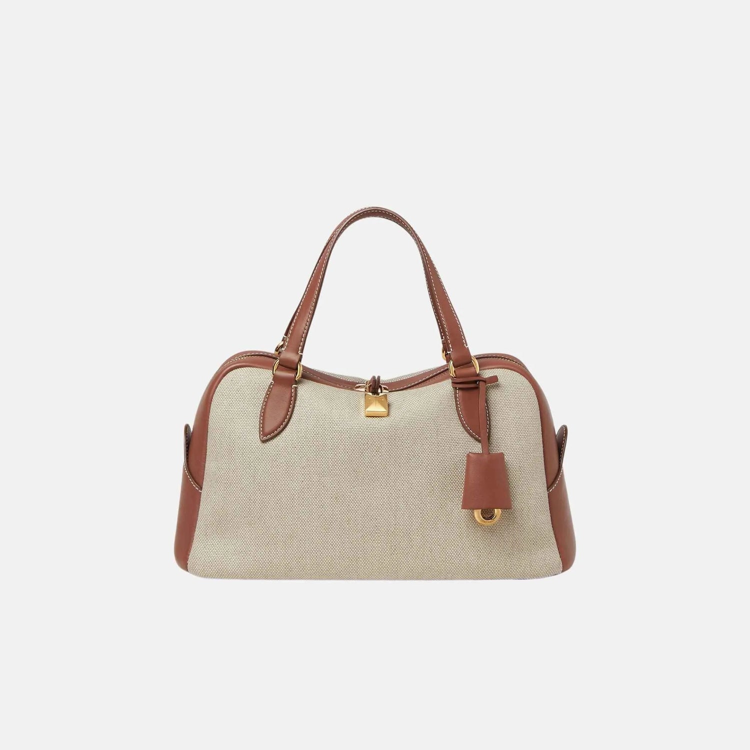 Loro Piana Small Needle Bag in Cotton and Linen, Front