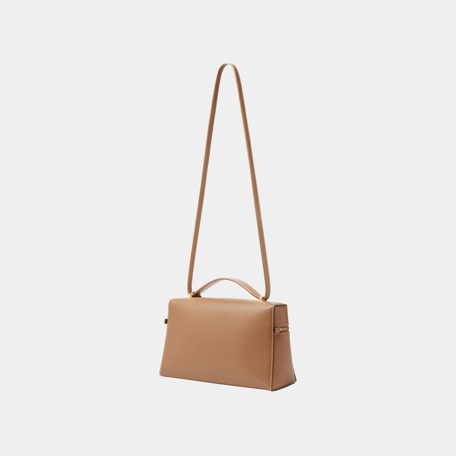 Loro Piana Extra Bag L27 In Smooth Calfskin, Cream Bignet, Back