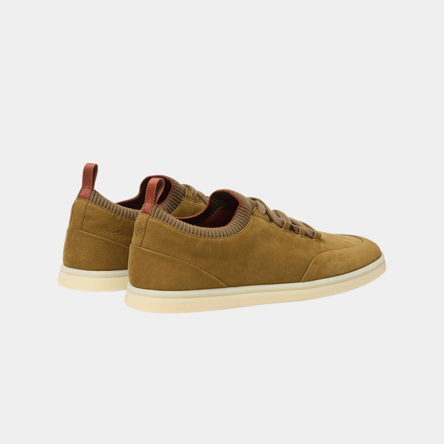 Loro Piana Soho Walk Calfskin Sneakers, Dark Cashew, Back