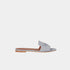 Loro Piana Summer Charms Flat Sandal Suede Goatskin, Zircon, Side