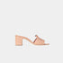 Loro Piana Summer Charms Heel Sandal Ostrich Leather, Ophelia Skin, Side