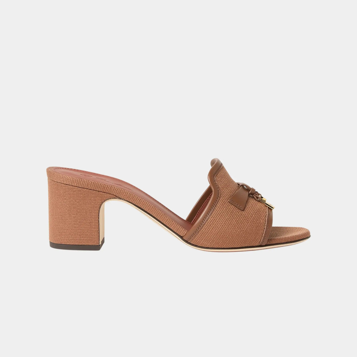 Summer Charms Heeled Sandal in Cotton