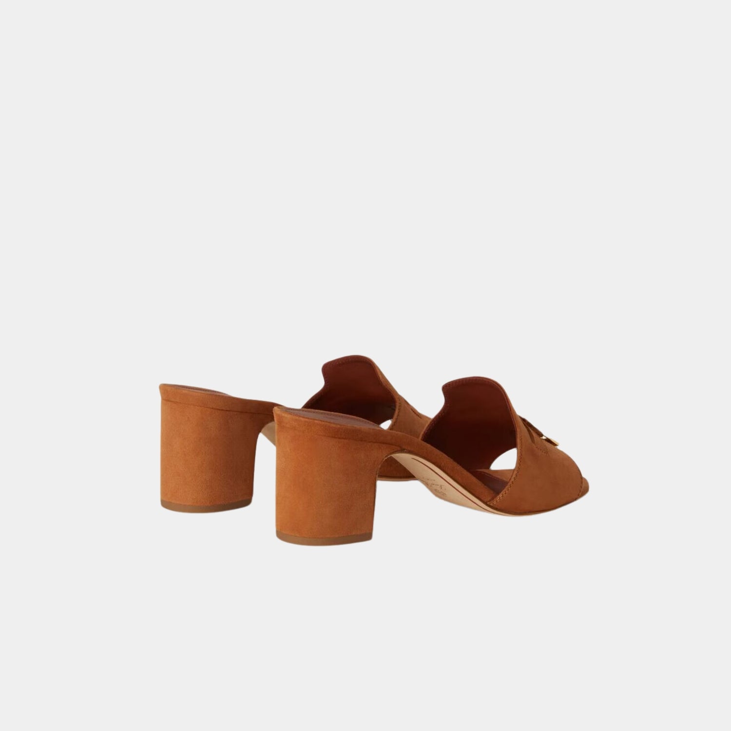 Loro Piana Summer Charms Heeled Sandal, Wot, Back