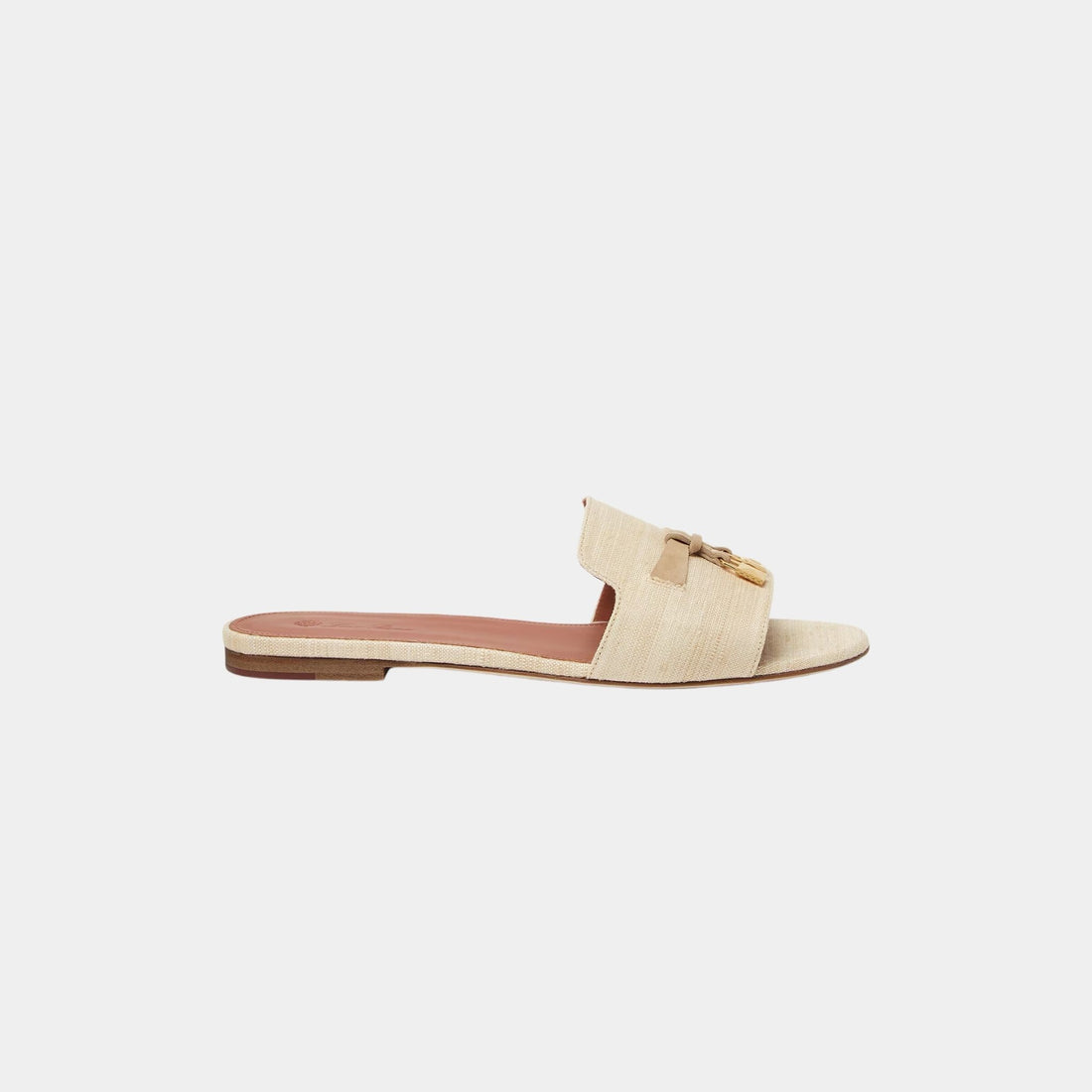 Loro Piana Summer Charms Sandal Silk, Birch Bark, Side