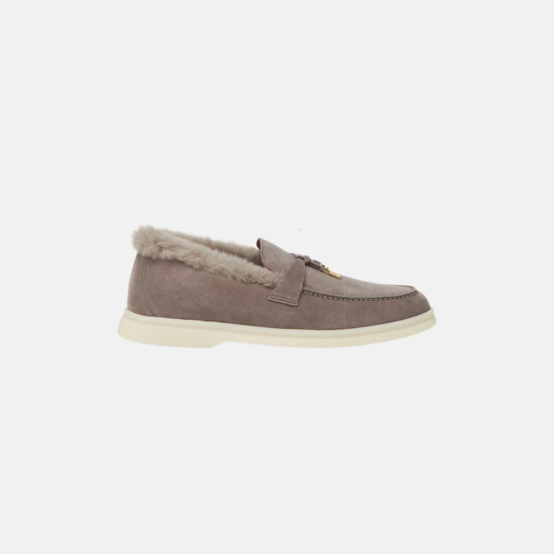 Loro Piana Summer Charms Walk Loafer Suede Beaver Fur Calfskin, Side