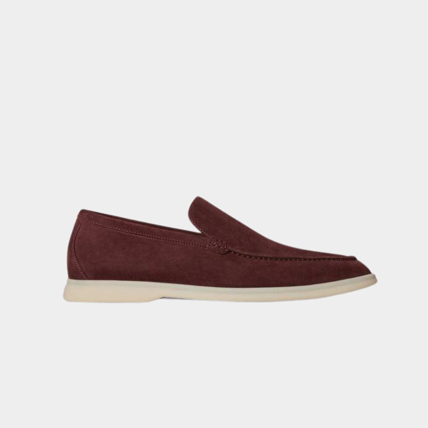 Loro Piana Summer Walk Loafers Burgundy, Side