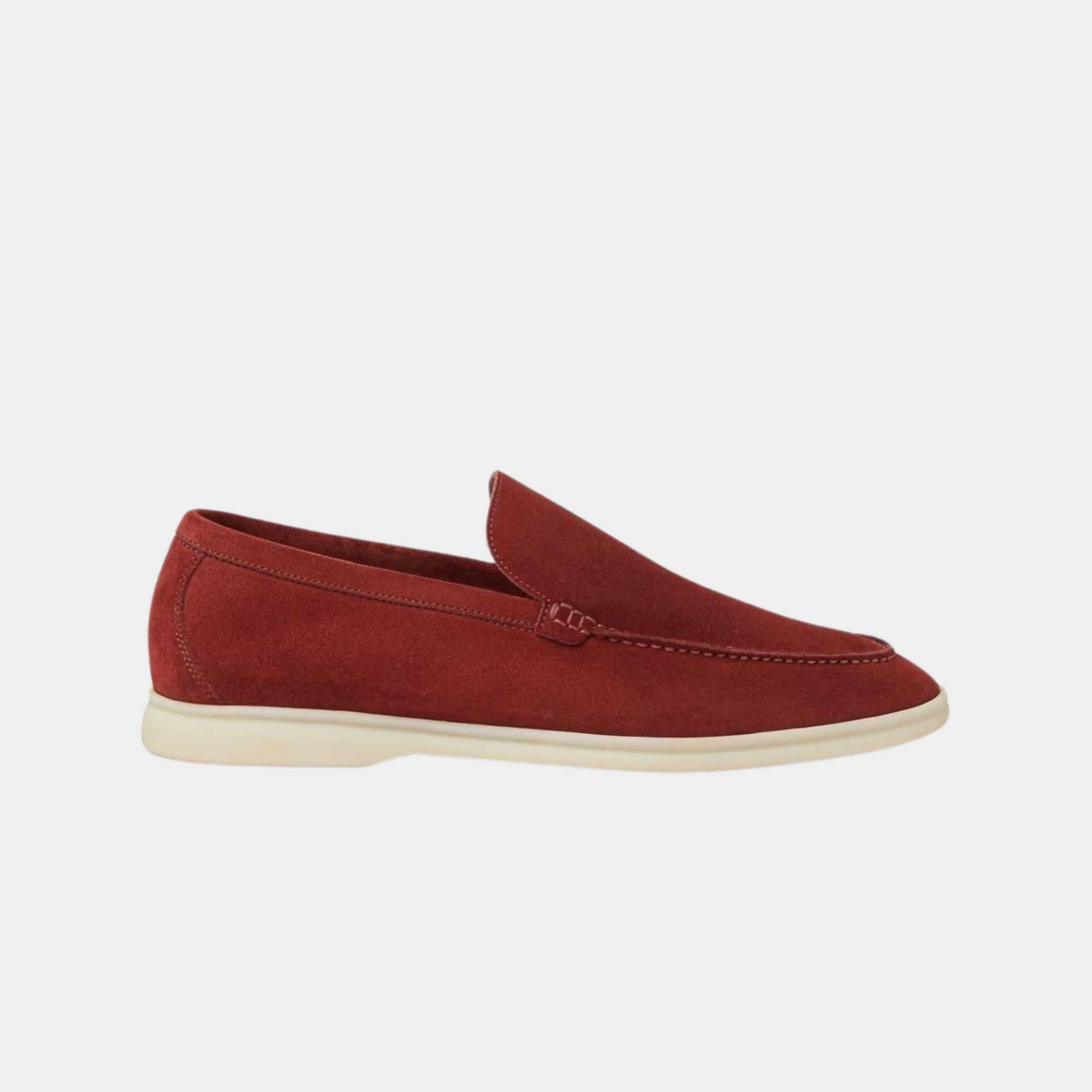 Loro Piana Summer Walk Loafers Dried Red, Side