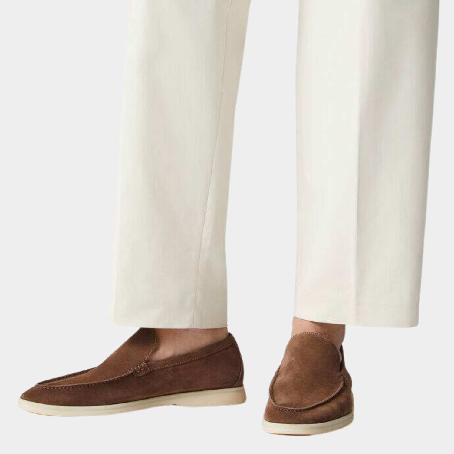 Loro Piana Summer Walk Loafers Suede Reikan, Model