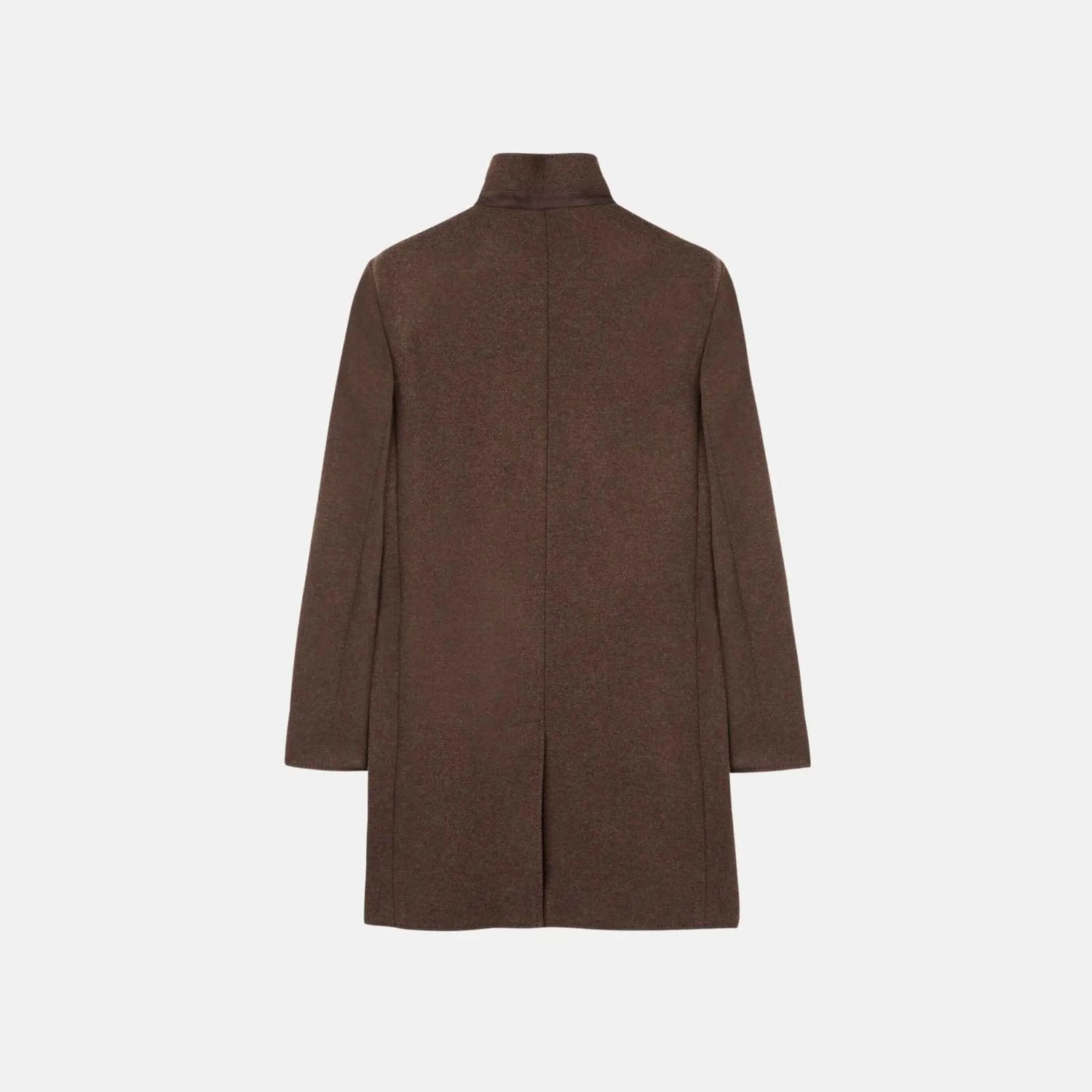 Loro Piana Sweater Coat Jersey Novalis, Cocoa, Back