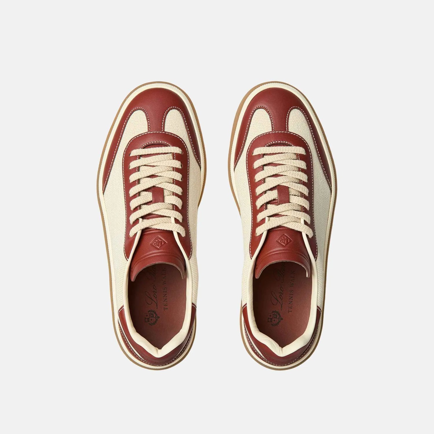 Loro Piana Tennis Walk Sneaker in Cotton, Top