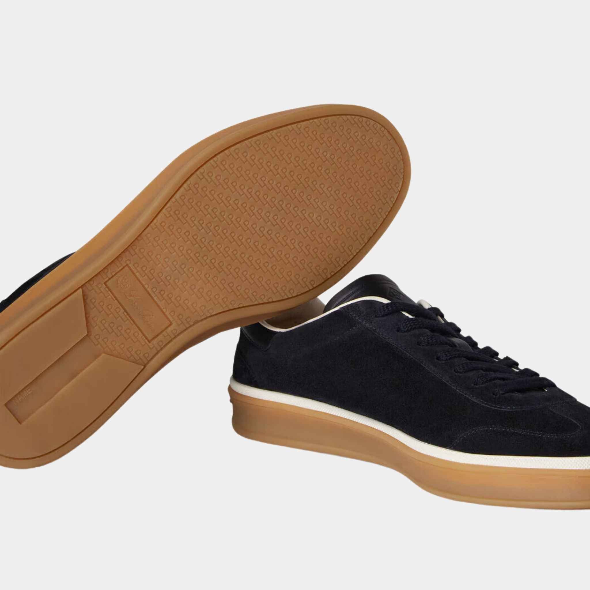 Loro Piana Tennis Walk Sneaker, Navy Blue, Sole And Side