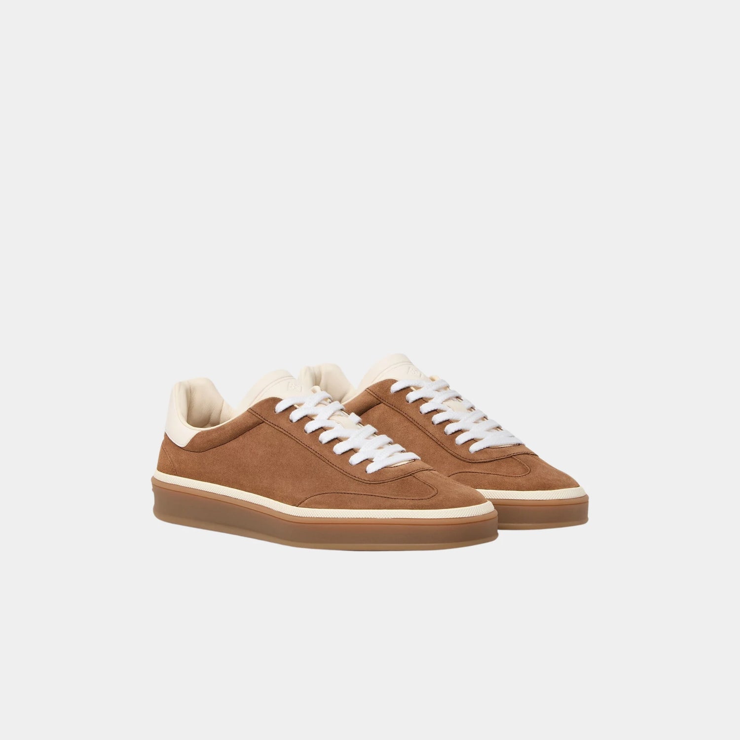 Loro Piana Tennis Walk Suede Calf Split Sneaker, Colour Vicuna, Front