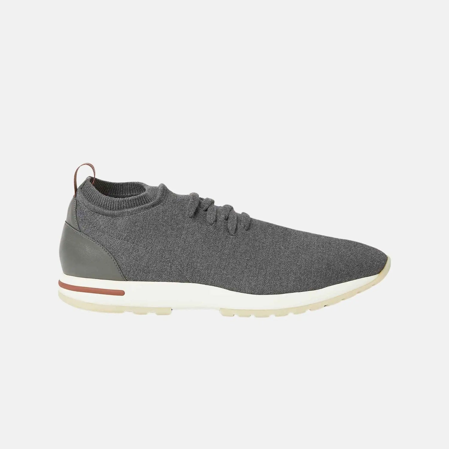 Loro Piana The Gift Of Kings 360 LP Flexy Walk Sneaker, Gray Melange, Front