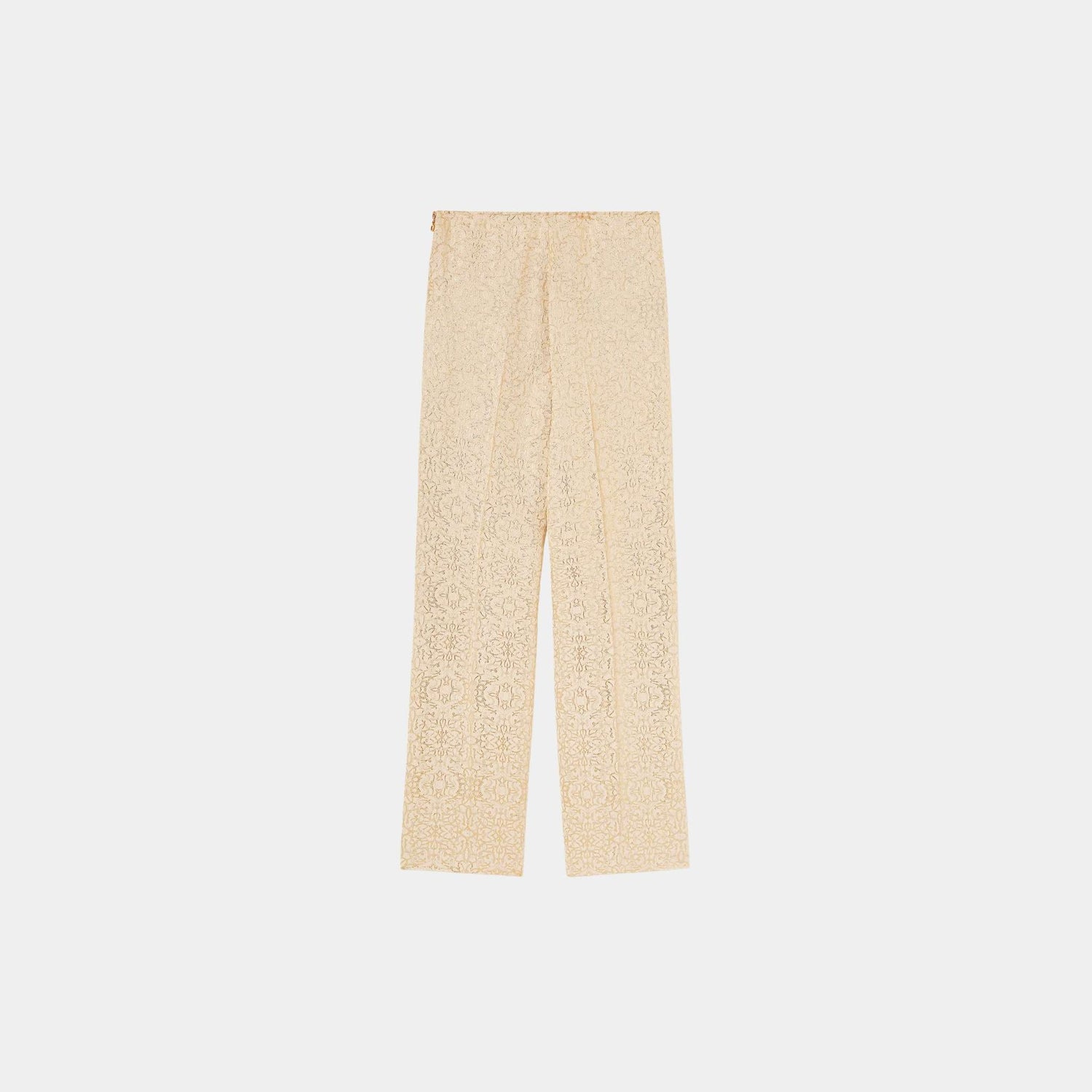 Loro Piana Timi Trousers Silk, Goldent Butter, Back