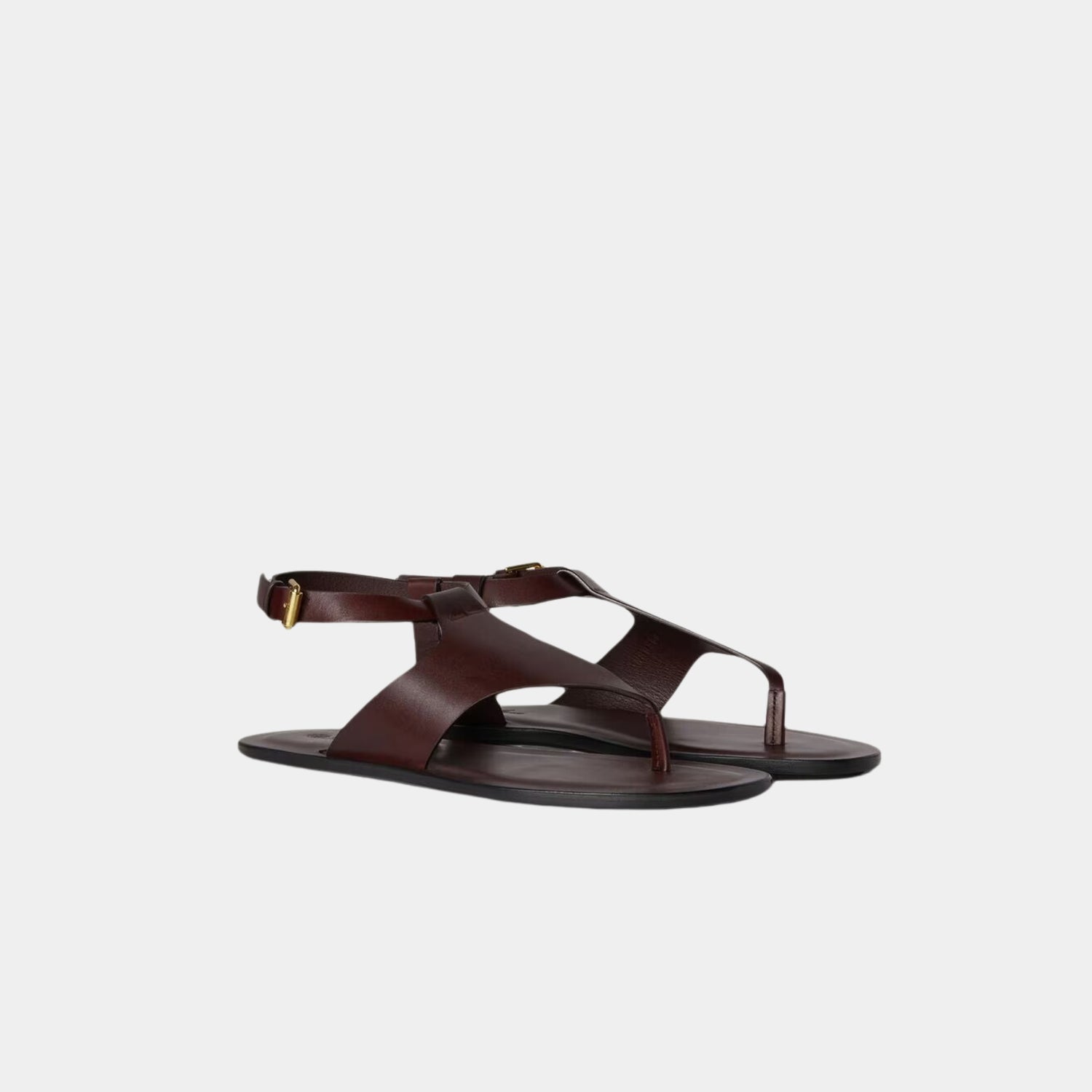 Loro Piana Trani Sandal Calfskin Wild Plum, Front