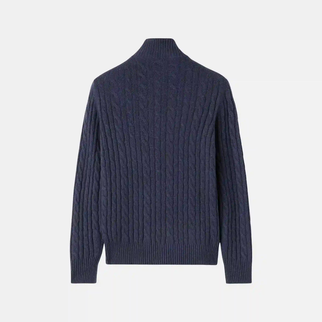 كنزة Loro Piana Treccia من كشمير الأطفال، أزرق، من الخلف