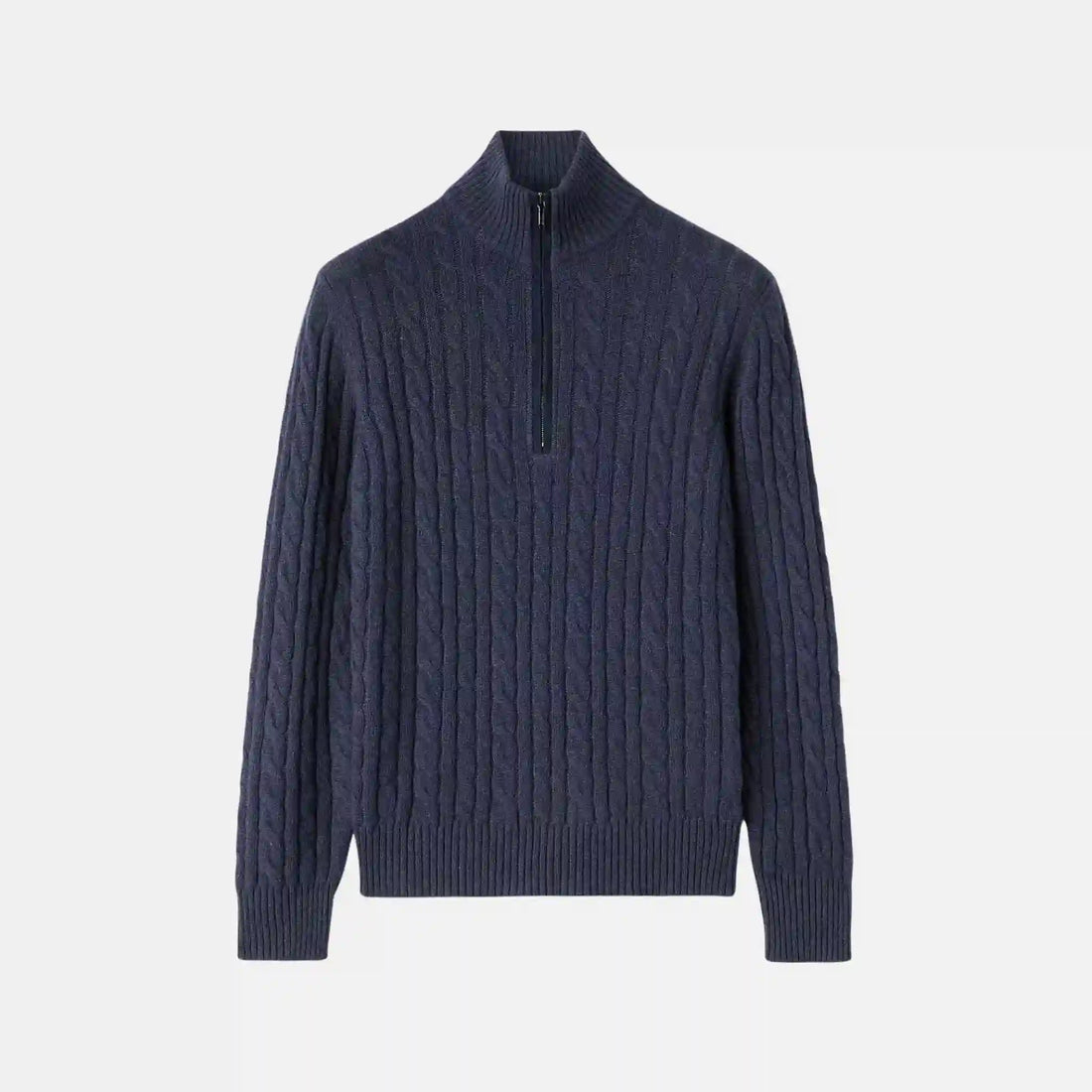 Loro Piana Treccia Jumper Baby Cashmere, Blue, Front