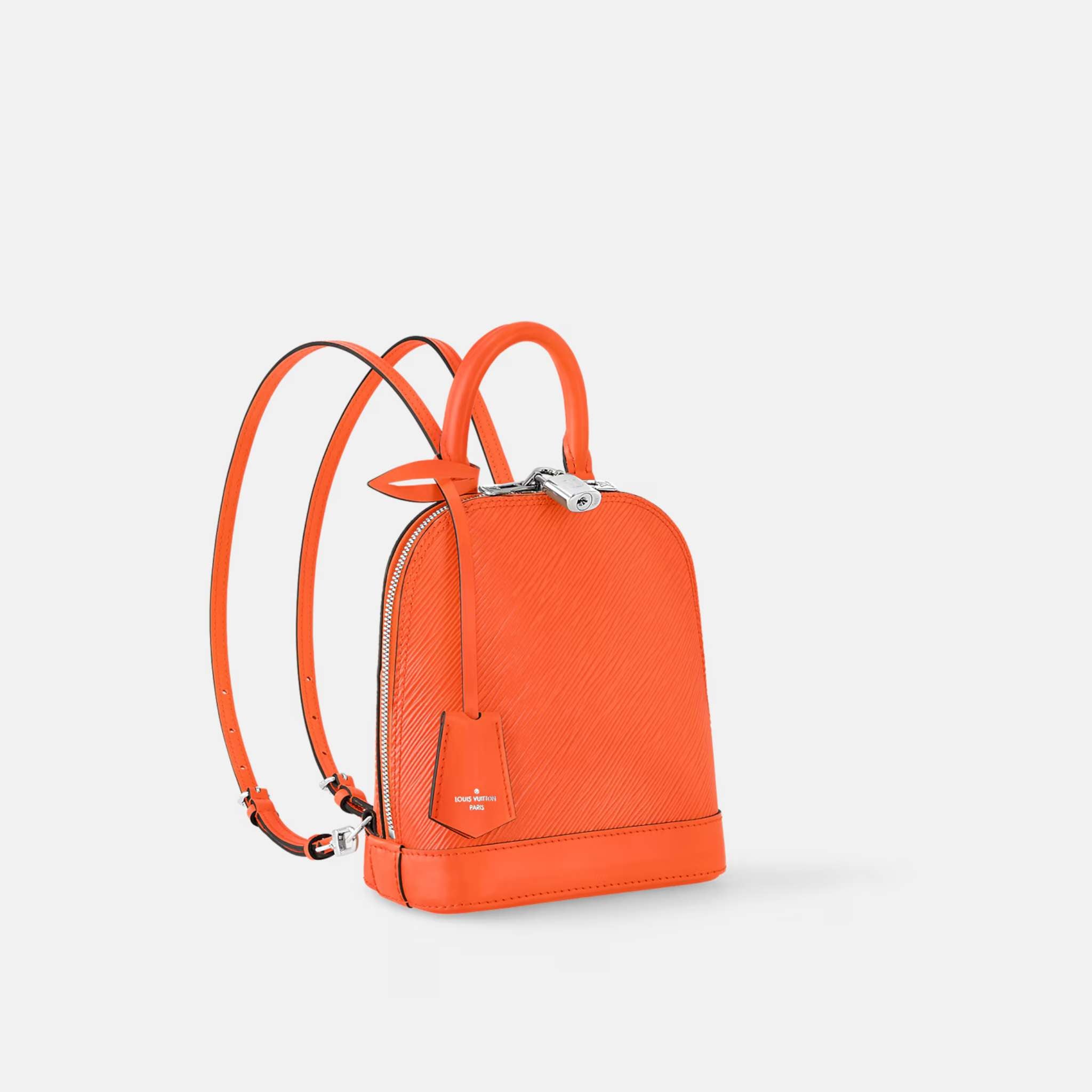 Louis Vuitton Alma Backpack Epi Leather, Orange, Side