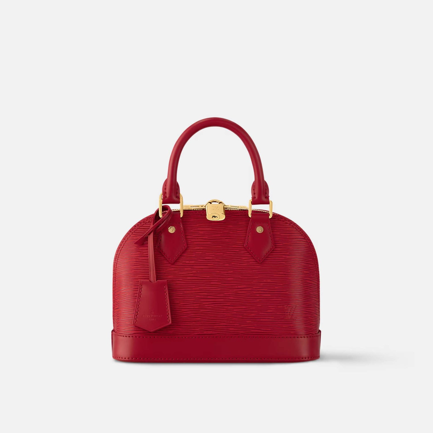 Louis Vuitton Alma BB Epi Leather Handbag , Red, Front