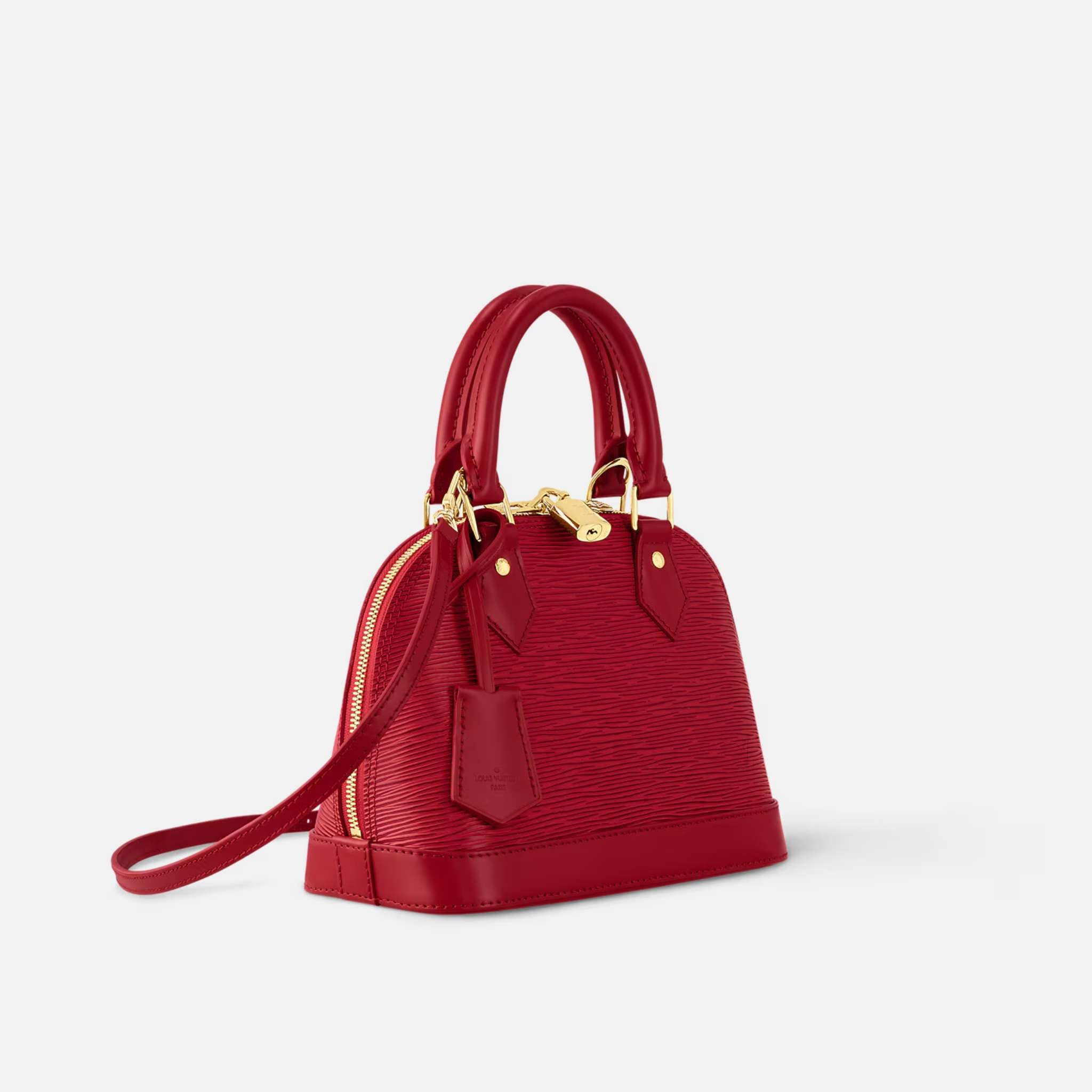 Louis Vuitton Alma BB Epi Leather Handbag , Red, Side