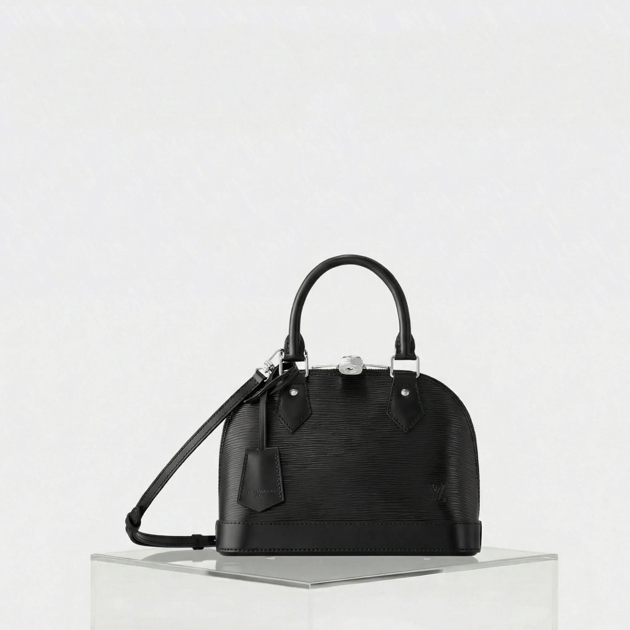 Louis Vuitton Alma BB Handbag Epi Grained Cowhide Leather, Front