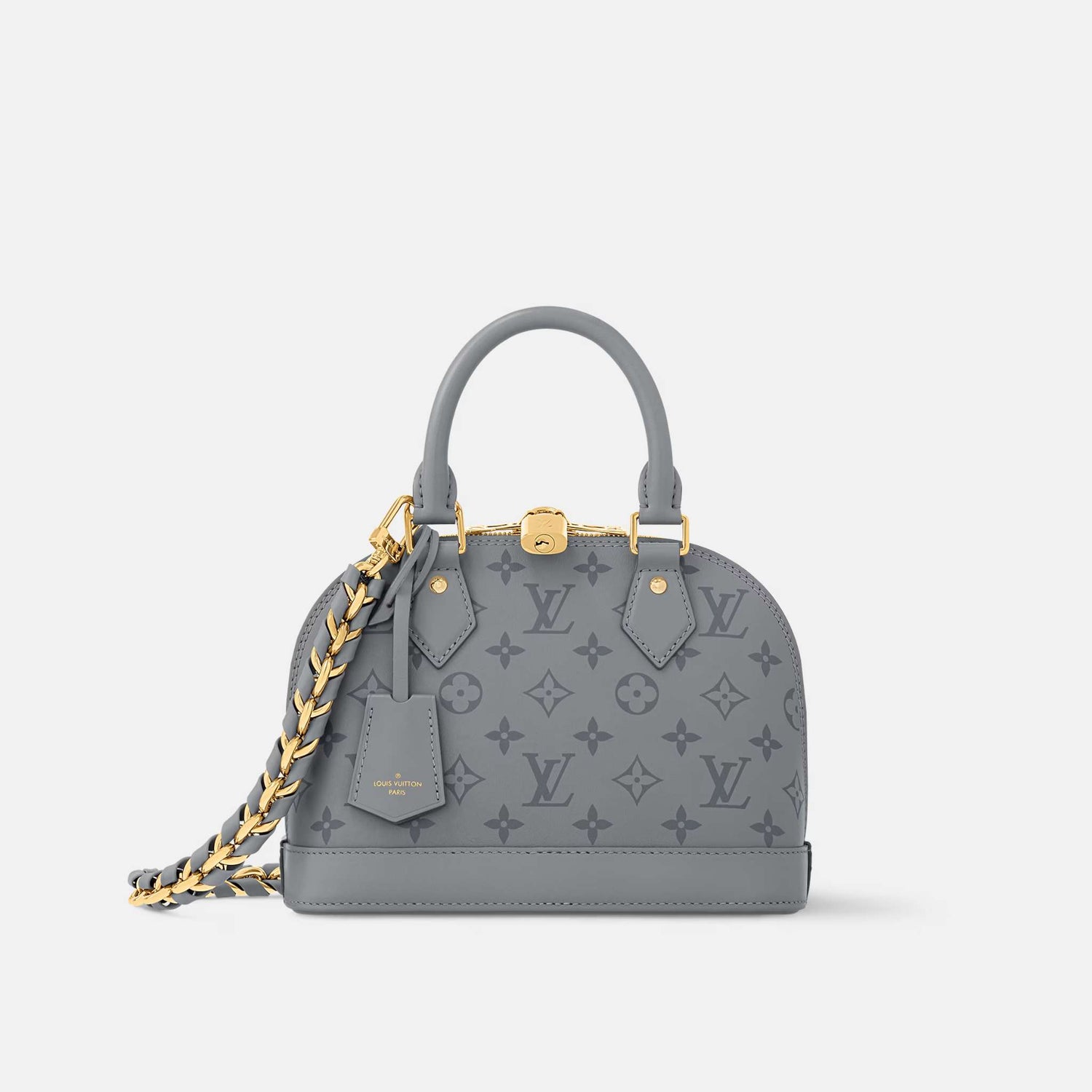 Louis Vuitton Alma BB Handbag Monogram Ink Collection, Gris Trianon, Front