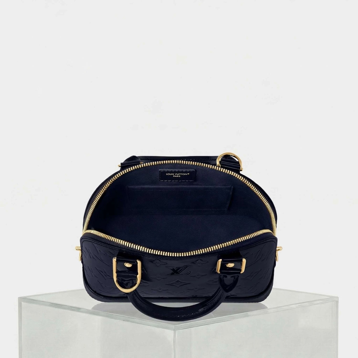 Alma BB Handbag Varnished Epi Cowhide Leather, Inside