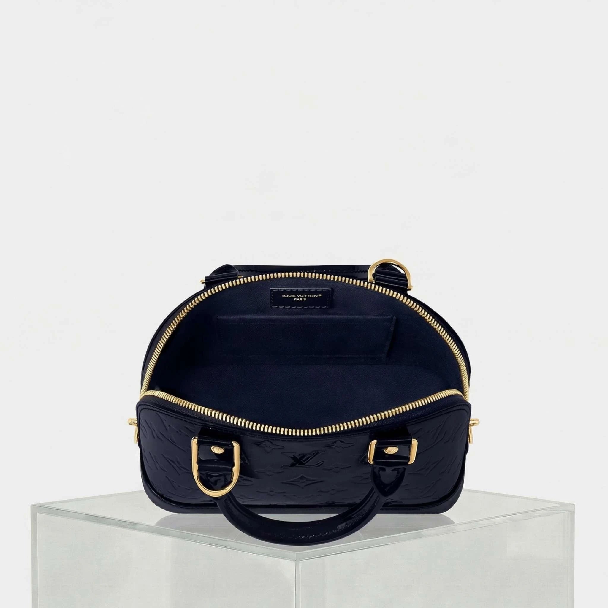 Alma BB Handbag Varnished Epi Cowhide Leather, Inside