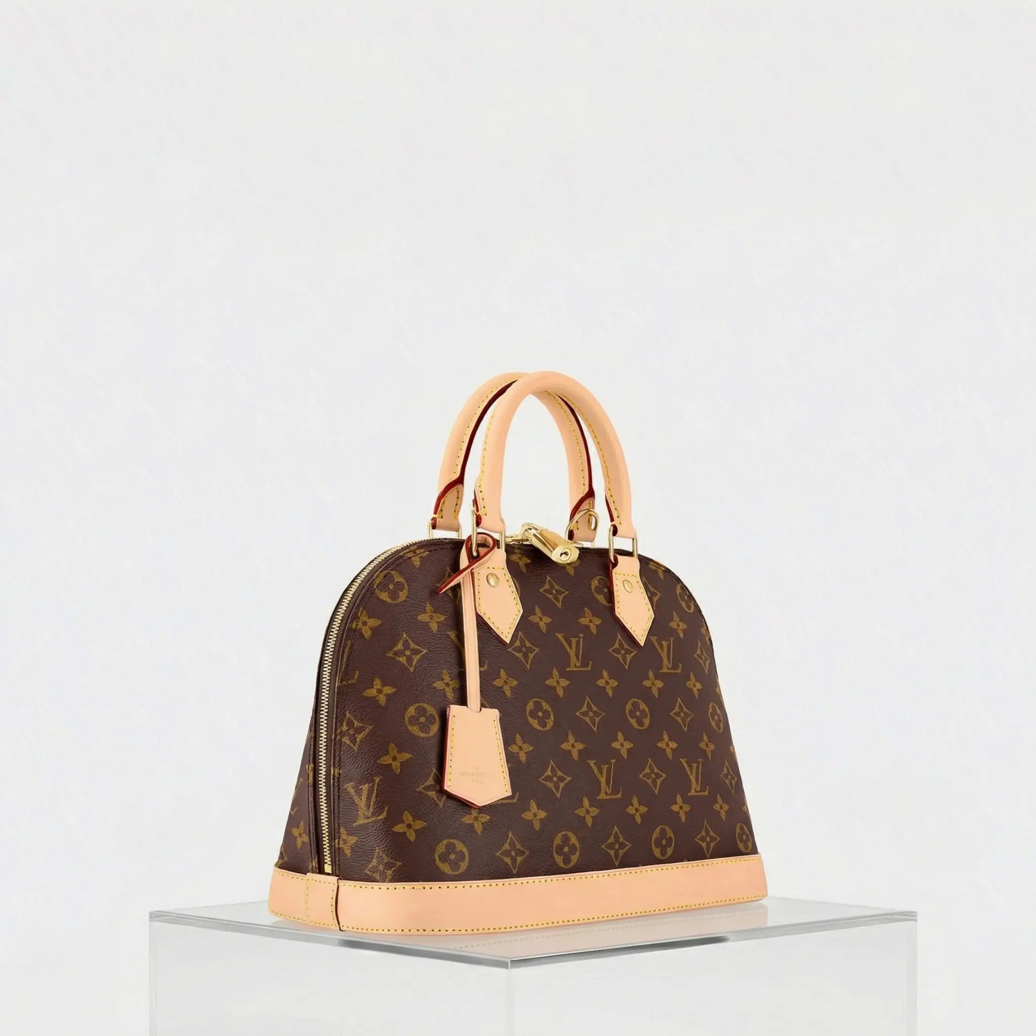 Louis Vuitton Alma PM Monogram Canvas Handbag, Side