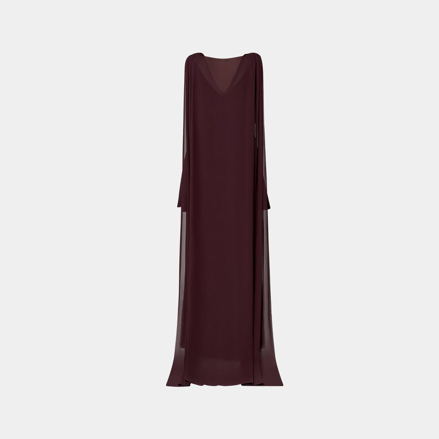 Cape Back Asymmetrical Gown