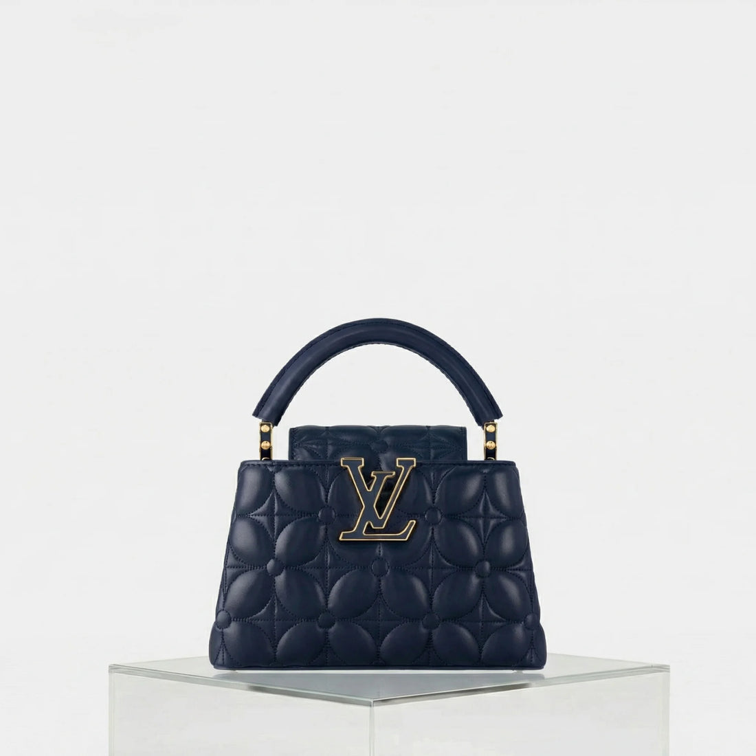 Louis Vuitton Capucines Mini Handbag Lamskin Leather, Front