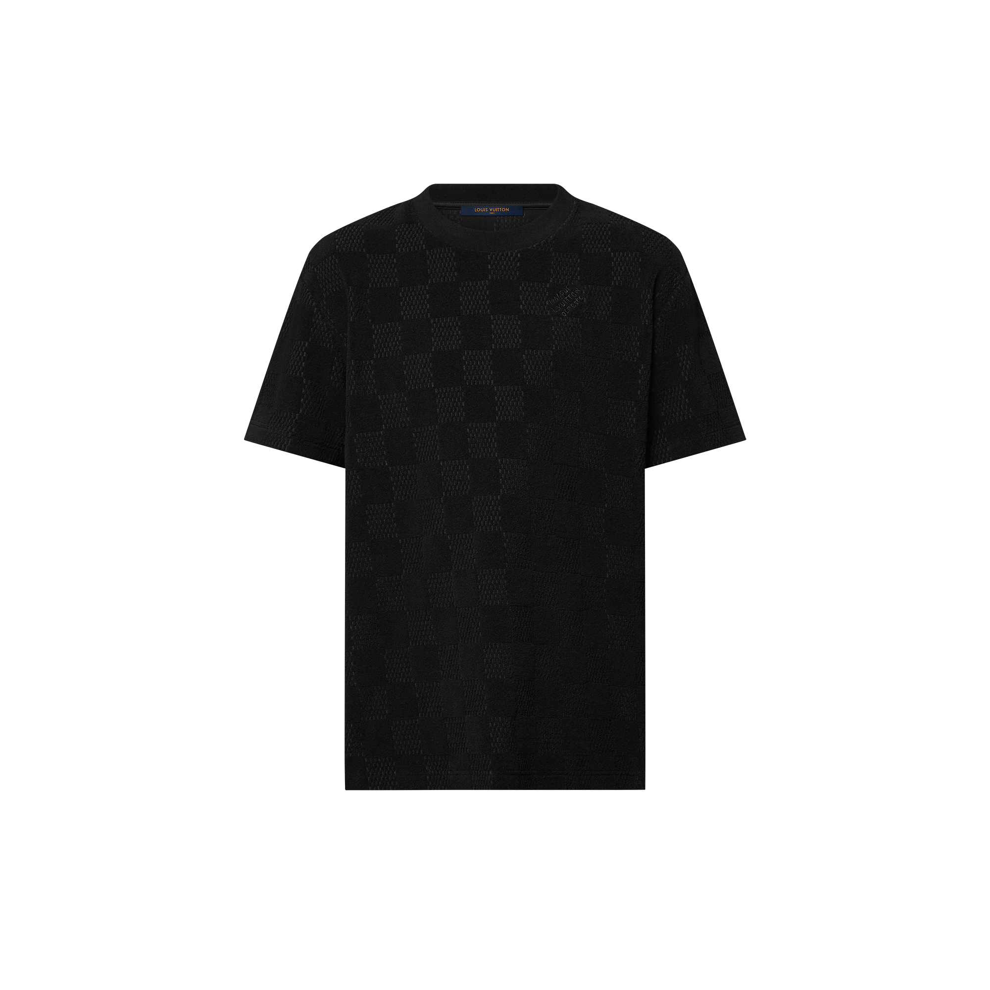 Damier French Terry Cotton T-Shirt