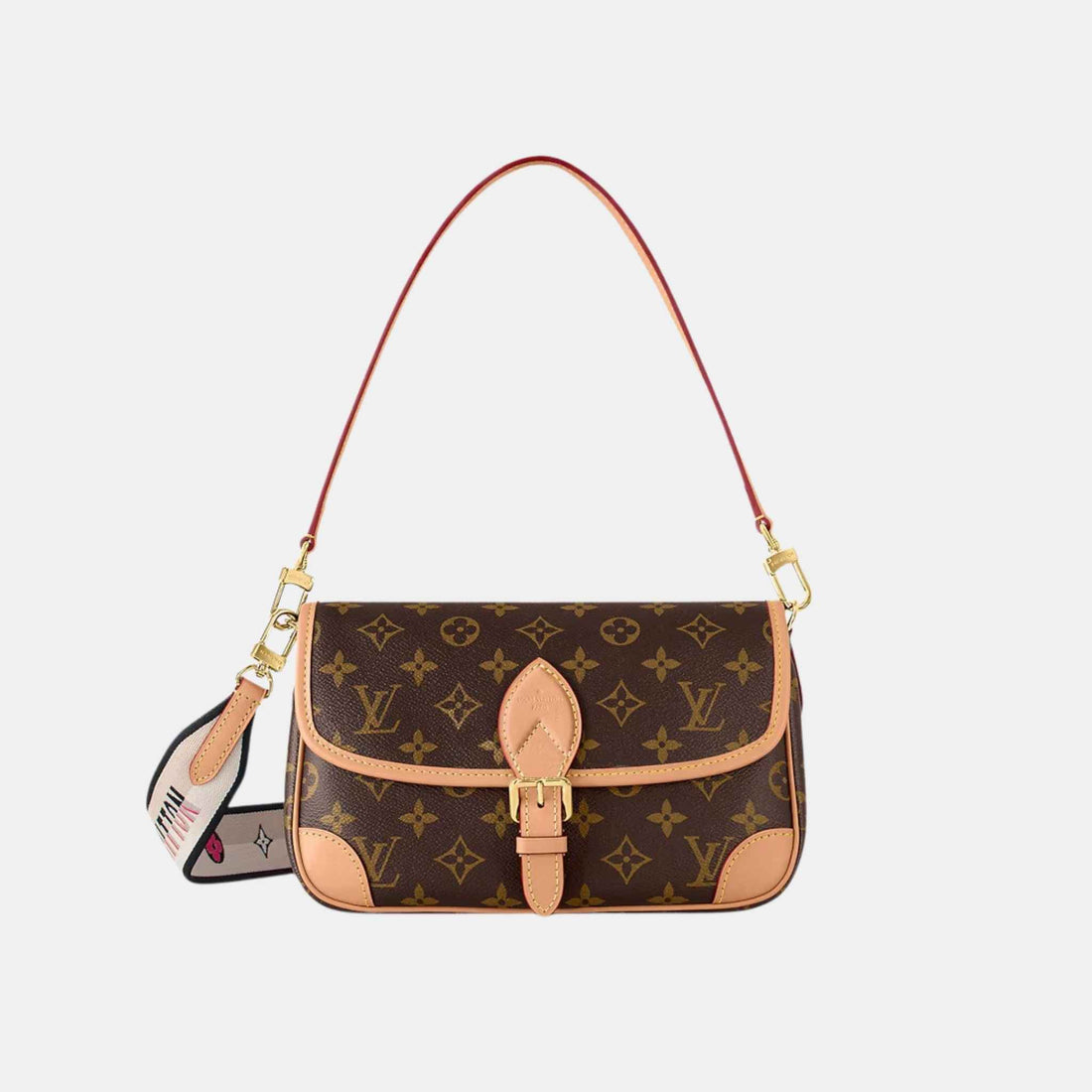 Louis Vuitton Diane Satchel Handbag Monogram Canvas, Front