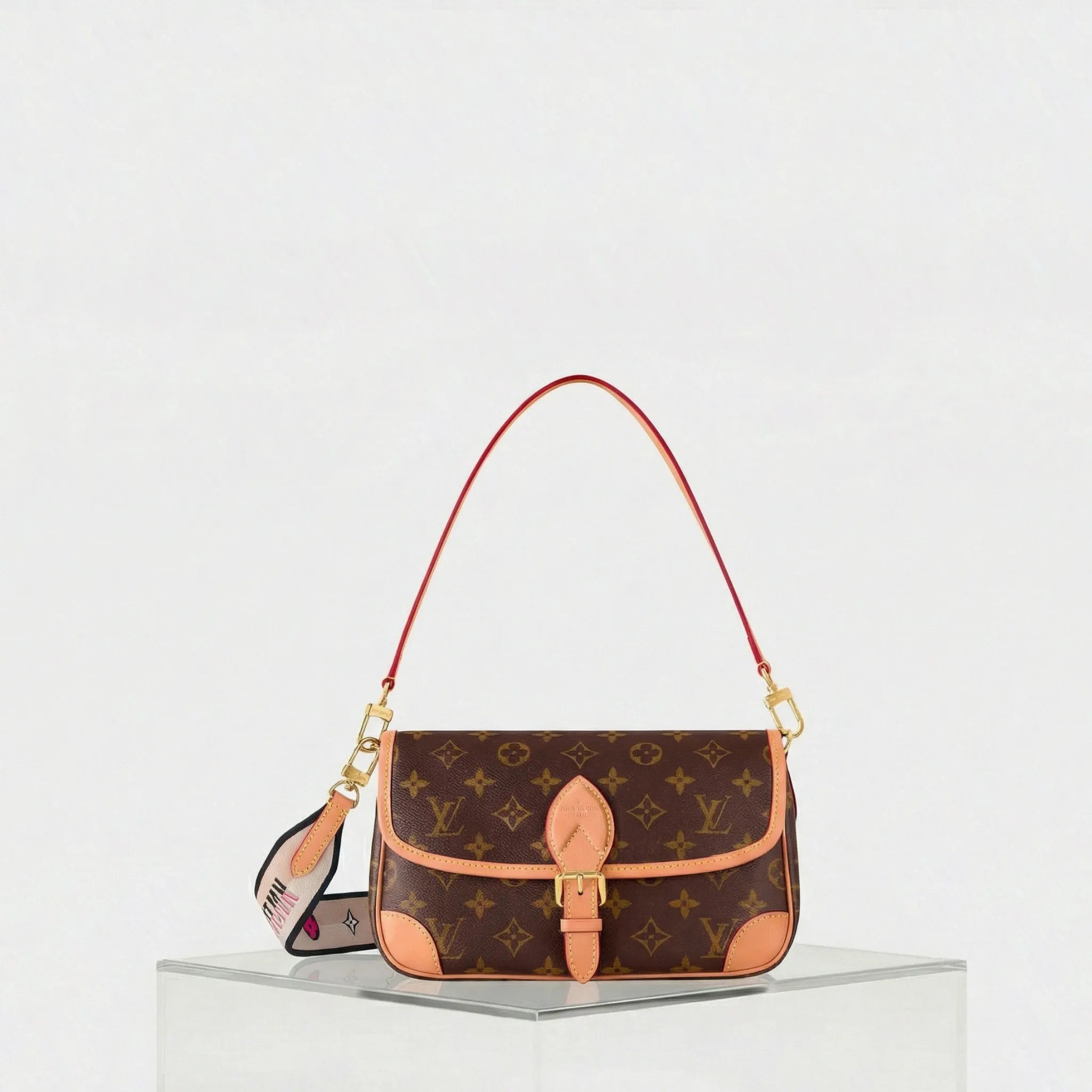 Louis Vuitton Diane Satchel Handbag Monogram Canvas, Front