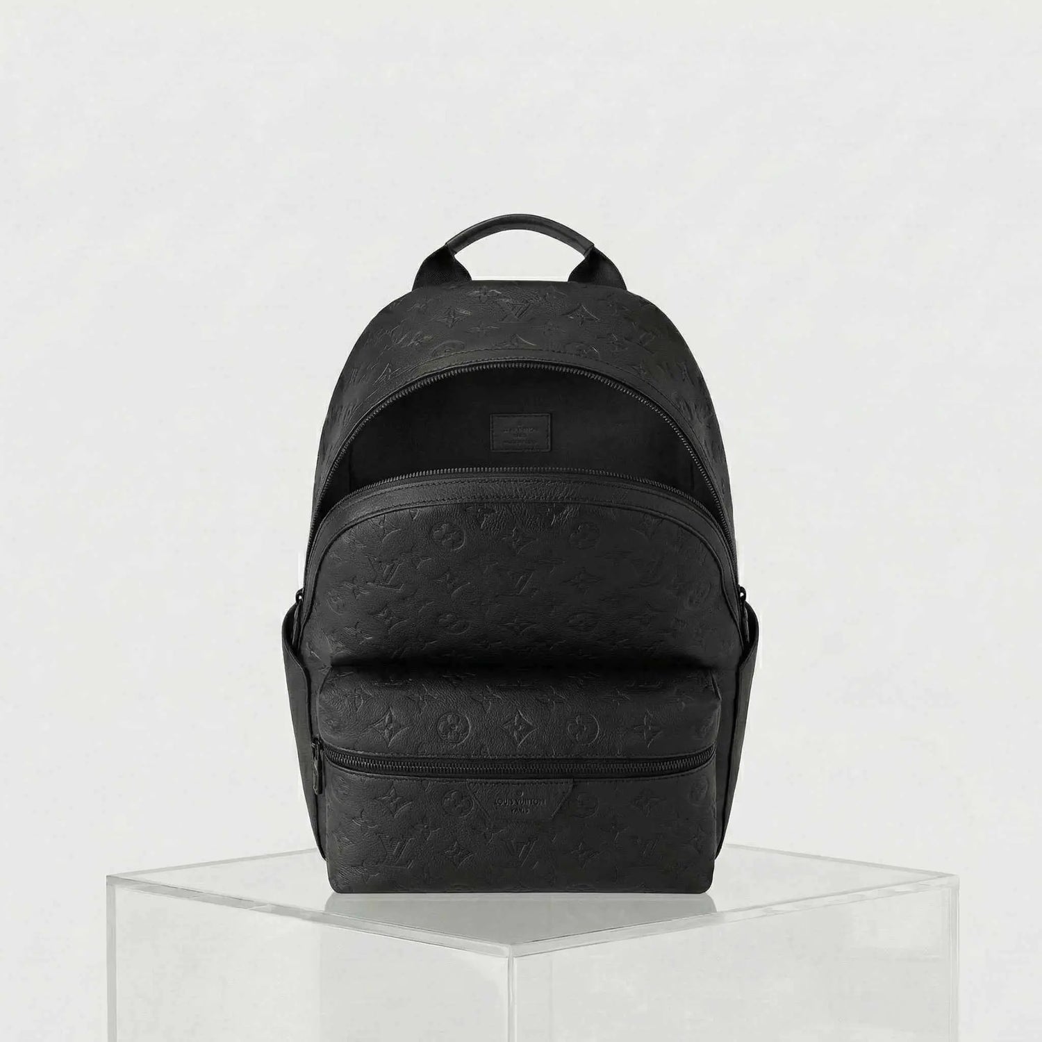 Louis Vuitton Discovery Backpack Monogram Shadow Leather, Black, Inside