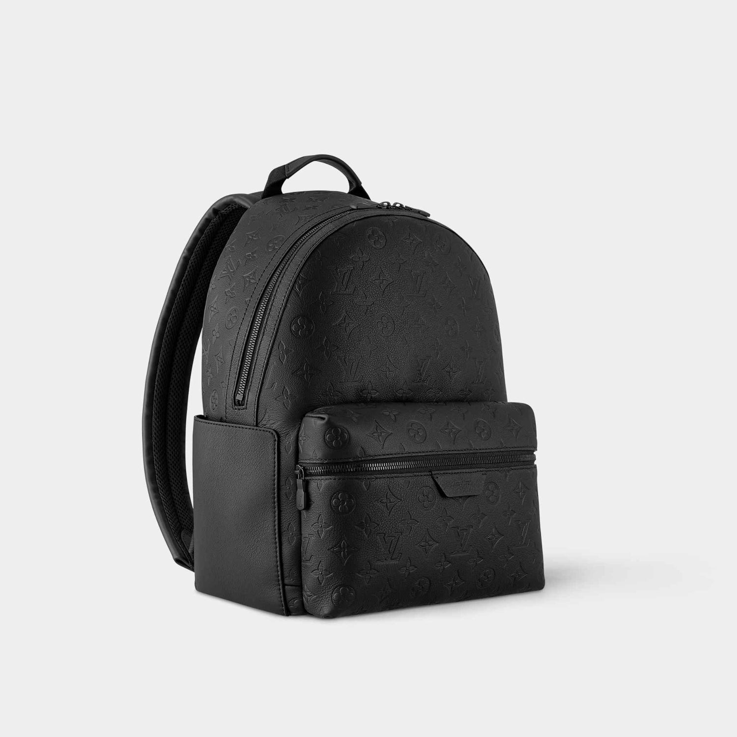 Louis Vuitton Discovery Backpack Monogram Shadow Leather, Black, Side