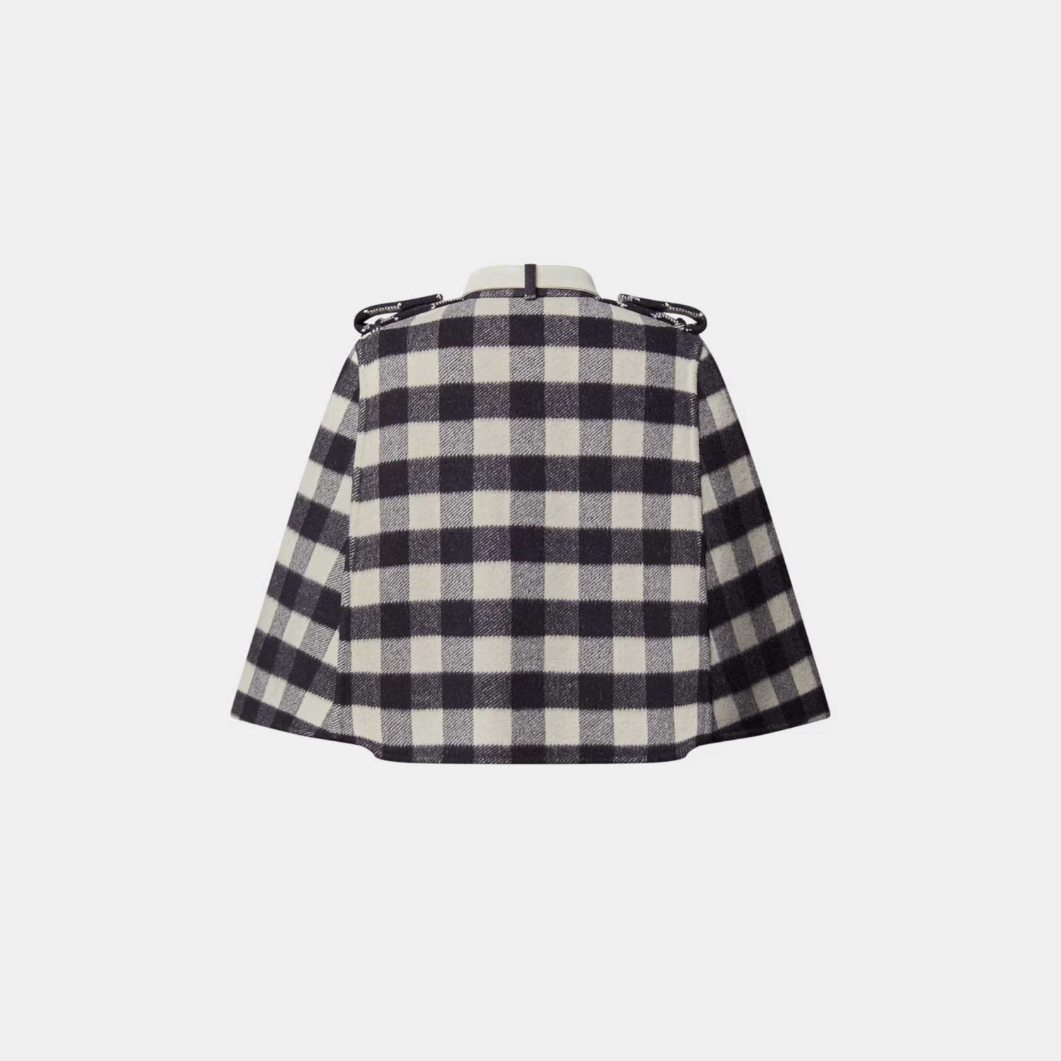 Louis Vuitton Double Face Check Cape Navy, Back