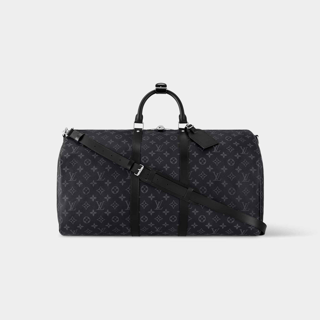 Louis Vuitton Keepall Bandoulière 55 Monogram Eclipse Canvas, Front