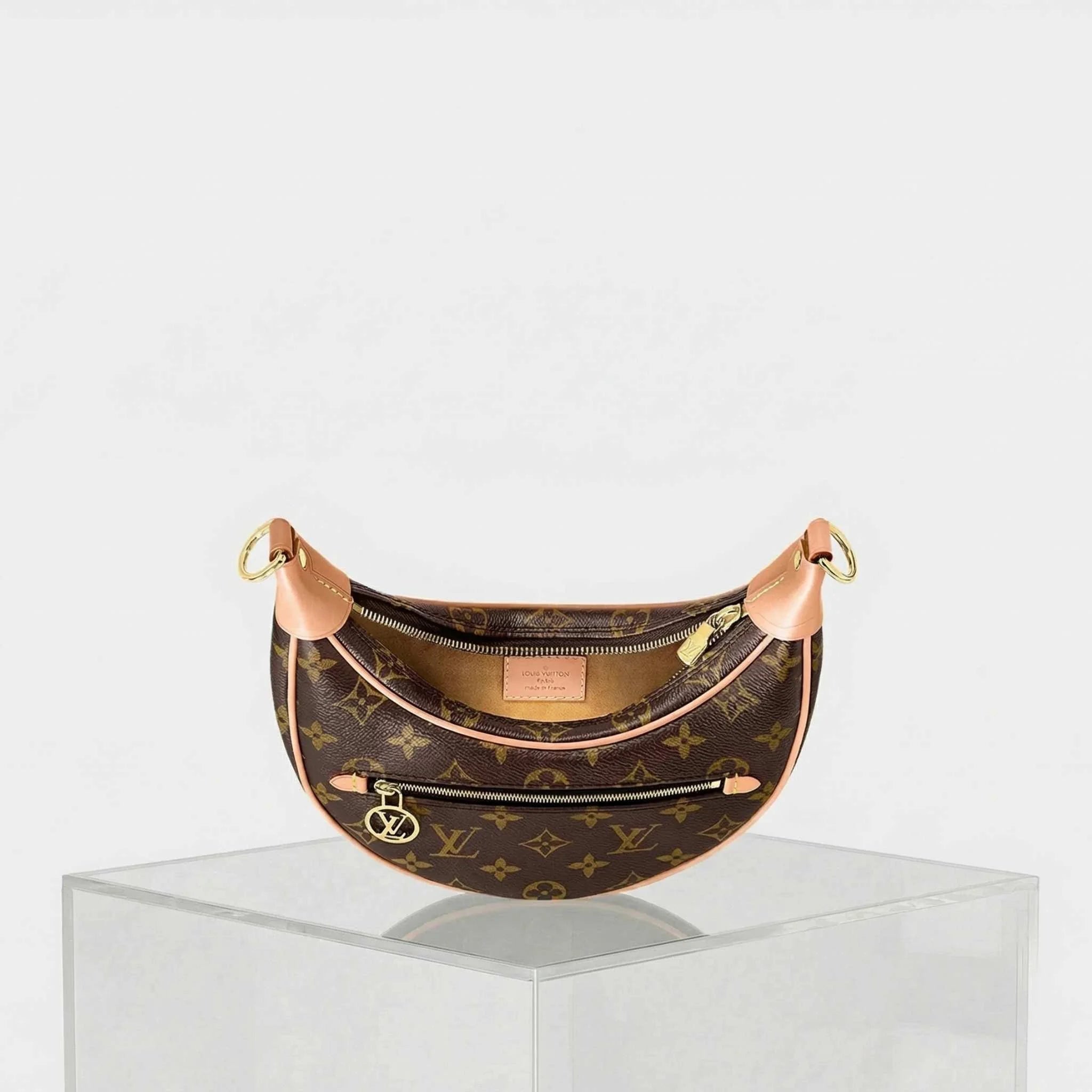 Louis Vuitton Loop Shoulder Bag Monogram Coated Canvas, Inside