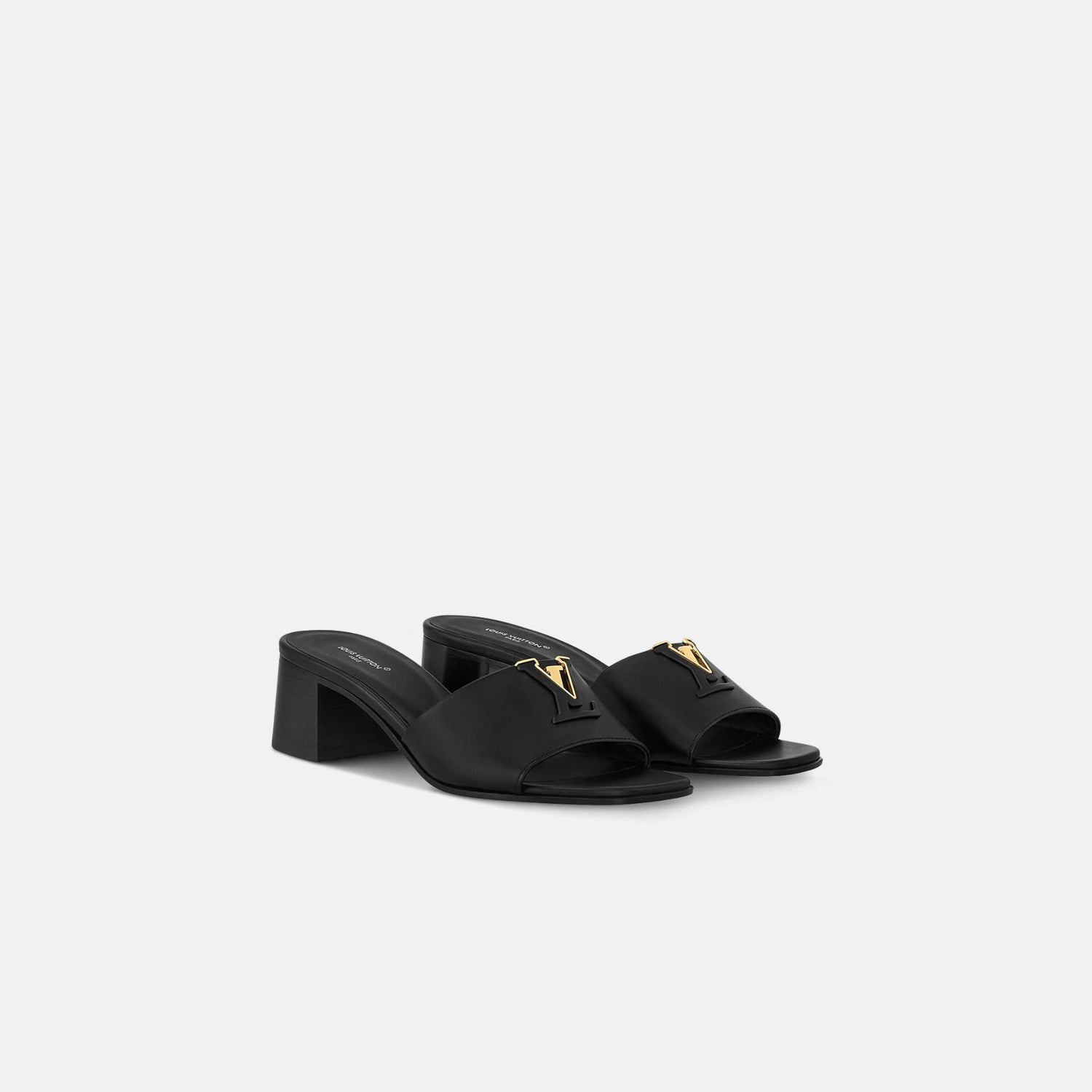 Louis Vuitton LV Capri Mule Capucines,Black, Front