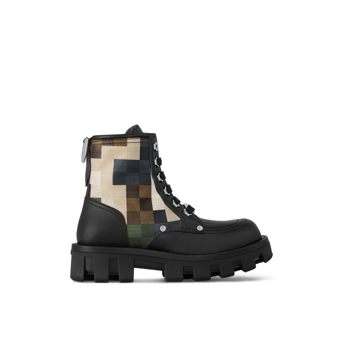 LV Checker Combat Boot