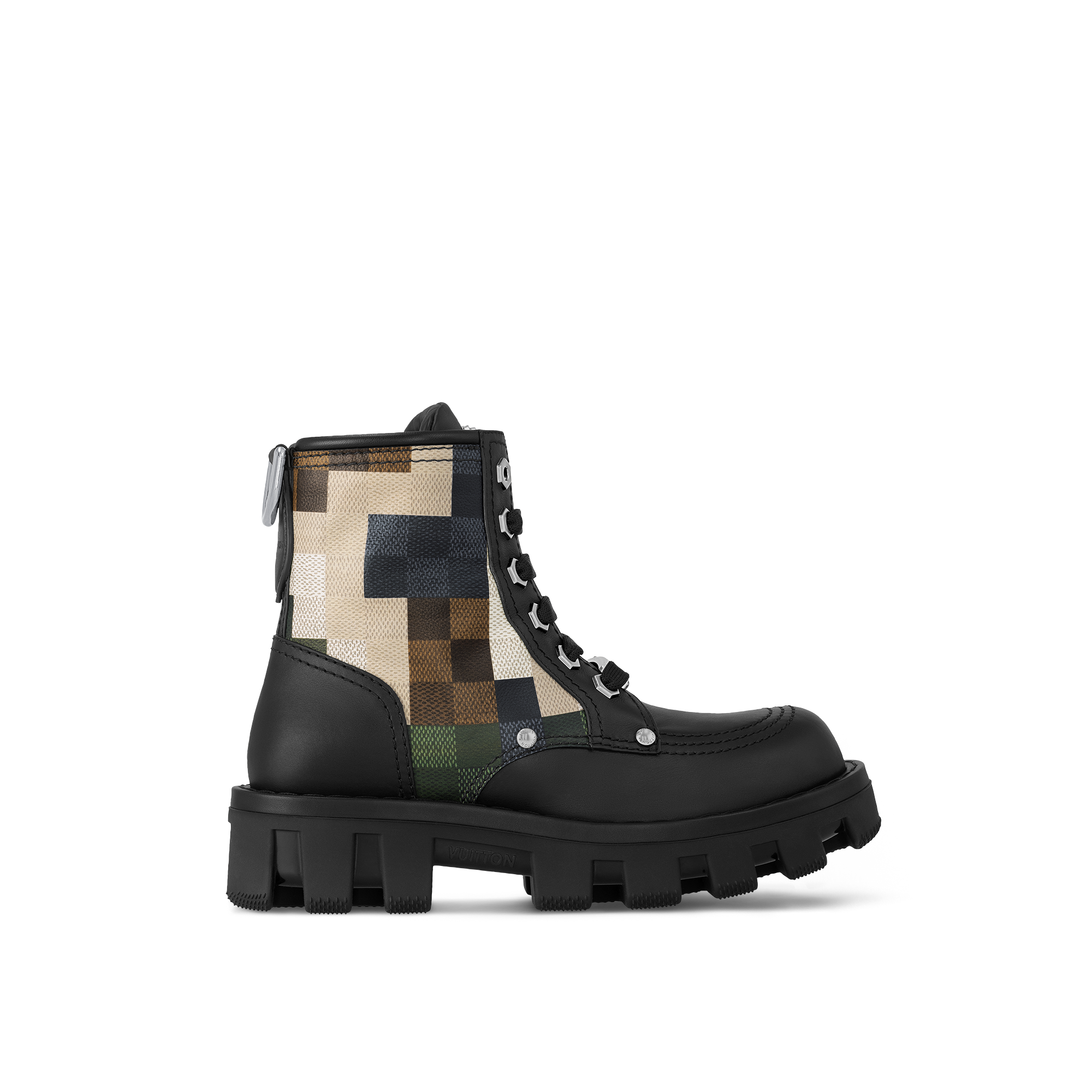 LV Checker Combat Boot