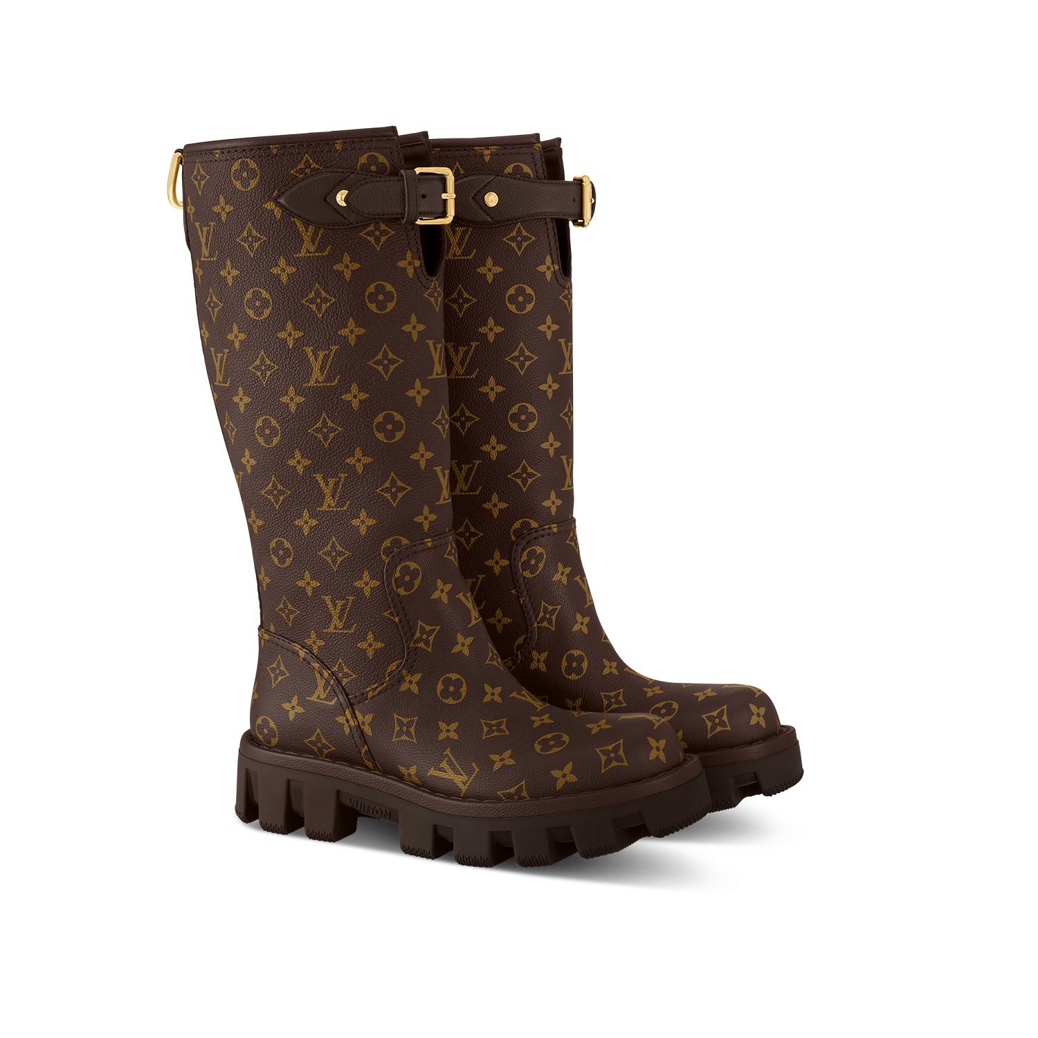 LV Checker High Boot