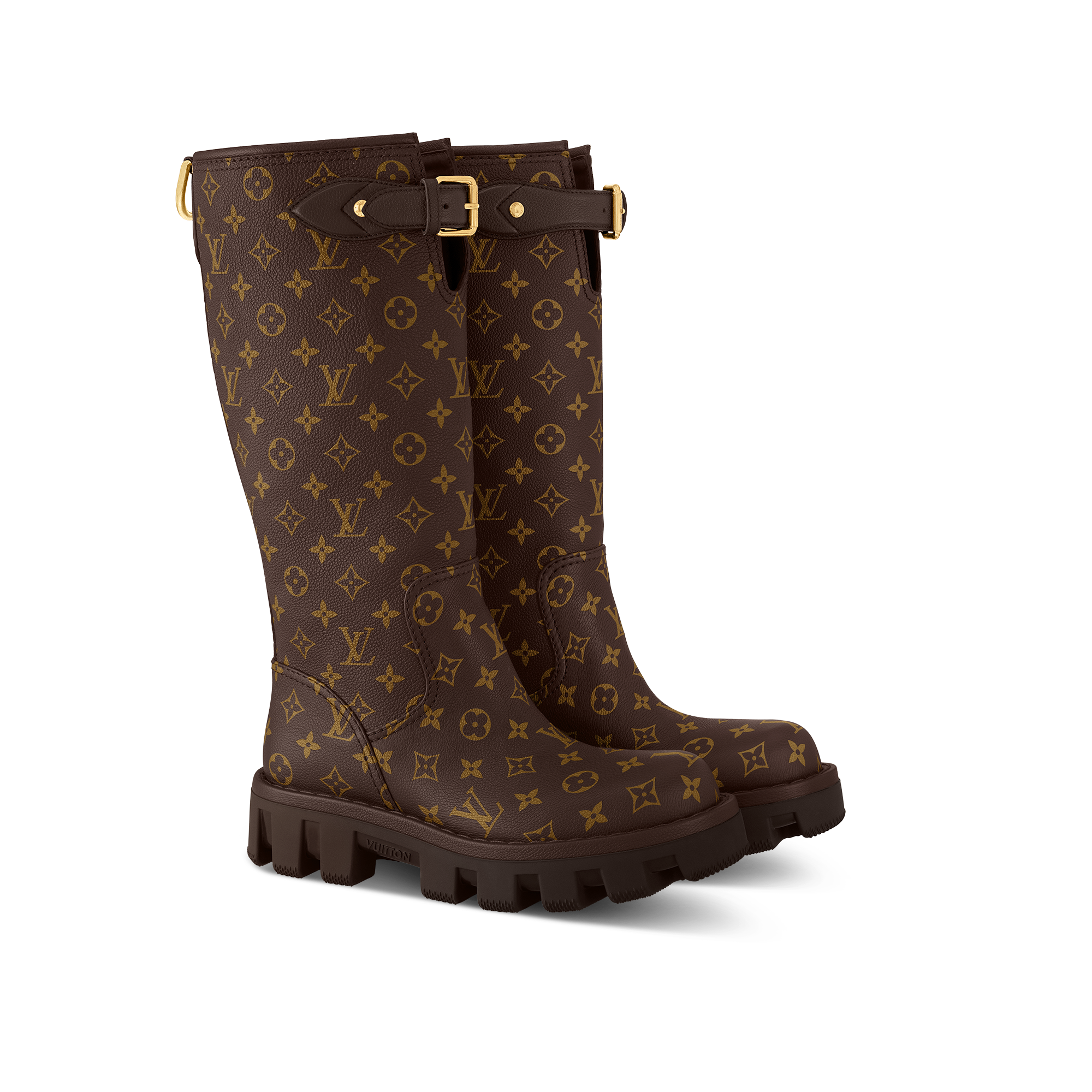 LV Checker High Boot