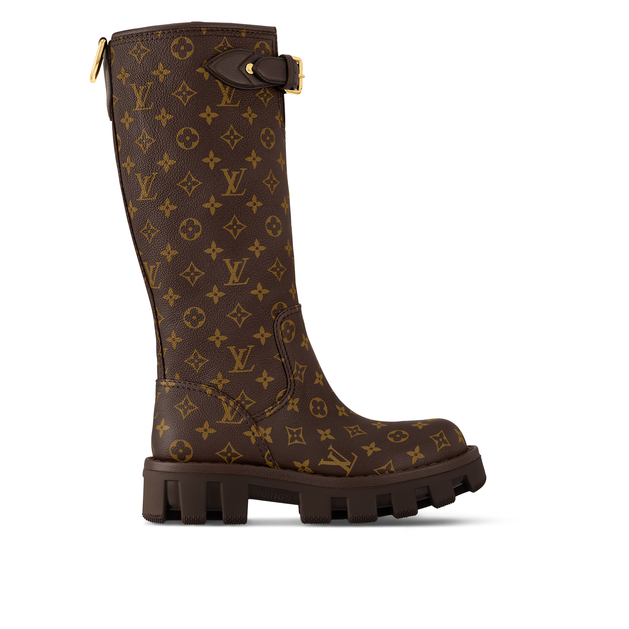 LV Checker High Boot