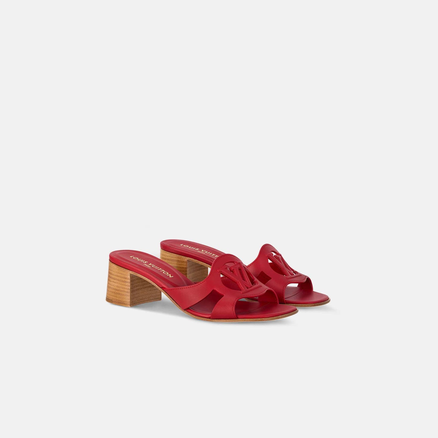 Louis Vuitton LV Isola Mule, Red, Front