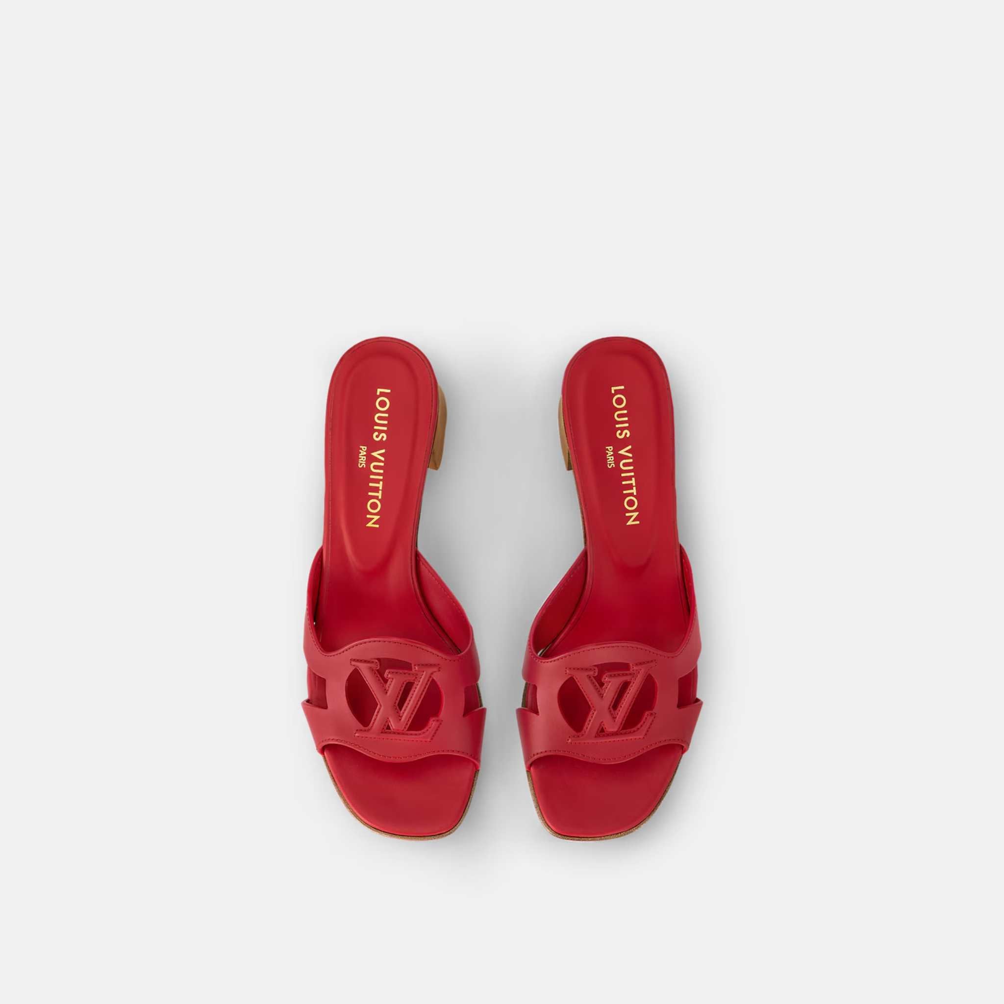 Louis Vuitton LV Isola Mule, Red, Top