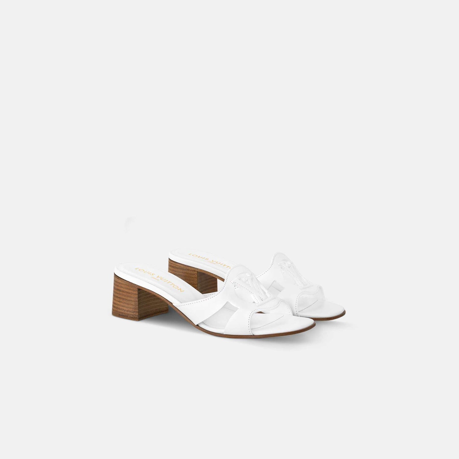 Louis Vuitton LV Isola Mule, White, Front